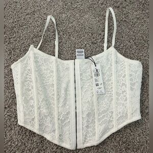 garage corset lace top